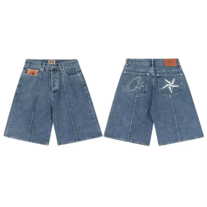 Corteiz C-Star Denim Trucker Short