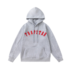 Grey Trapstar irongate arch hoodie